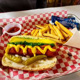 Chicago Dog and Fries Chicago Dog and Fries
