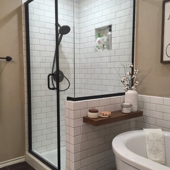 Buck the Builder - bathroom remodel in College Station - installed new glassed in shower - General Contractors Near Me