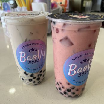 Baovy Boba - Coconut milk & strawberry milk tea - Bubble Tea Near Me - Woodhaven, Michigan