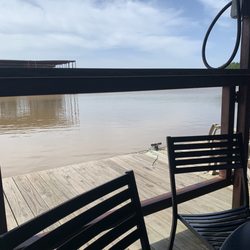 Evergreen Marina - Seating looking out at water