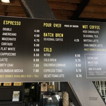 Yipao Coffee - Menu 7/26 - Coffee & Tea Near Me - San Diego, California Yipao Coffee - Menu 7/26 - Coffee & Tea Near Me - San Diego, California