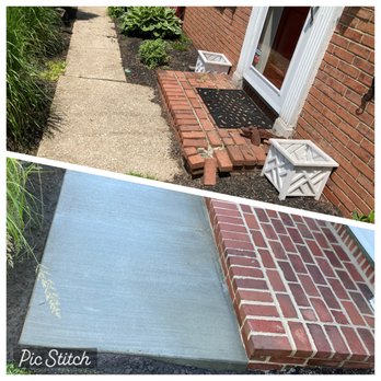 Westerfer Contracting - Concrete replacement and brick step entrance repointed and repaired - Masonry/Concrete Near Me Westerfer Contracting - Concrete replacement and brick step entrance repointed and repaired - Masonry/Concrete Near Me