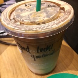 Awesome barista's words of encouragement