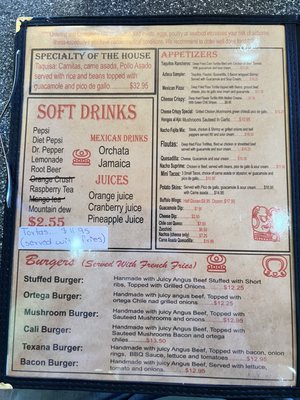 Menu photo 6 El Azteca Family Restaurant Show Low, AZ