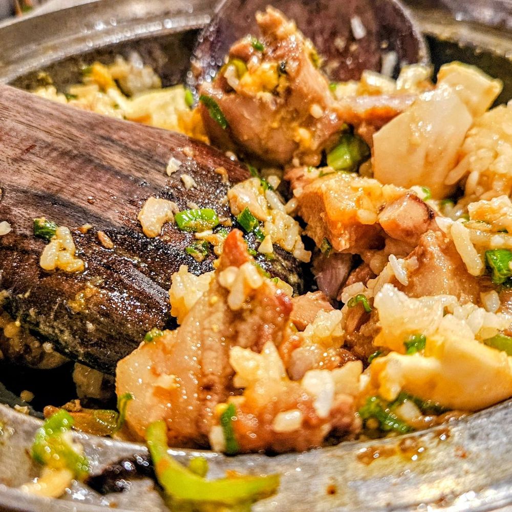 Naks - Adobo Rice - post-mixing - Filipino Near Me - New York, New York Naks - Adobo Rice - post-mixing - Filipino Near Me - New York, New York