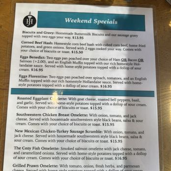 H&J Restaurant - Weekend brunch menu - American Near Me - El Cerrito, California
