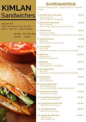 Menu photo 4 Kimlan Sandwiches Wichita, KS Menu photo 4 Kimlan Sandwiches Wichita, KS