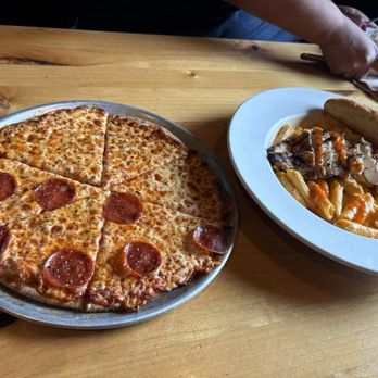 MacKenzie River Pizza, Grill & Pub - Half cheese- half pepperoni - American Near Me - Pickerington, Ohio