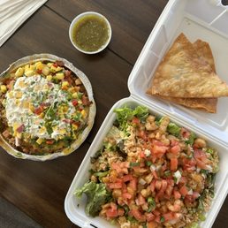 Burrito Bowl & Pineapple Shrimp Salad Burrito Bowl & Pineapple Shrimp Salad