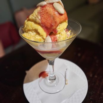 Le Bistro - a dessert in a martini glass - French Near Me - Lighthouse Point, Florida