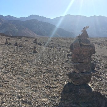 Artist's Palette - Lines of rock stacks that you'll find if you walk up the hill from the first parking lot. - Hiking Near Me - Death Valley, California Artist's Palette - Lines of rock stacks that you'll find if you walk up the hill from the first parking lot. - Hiking Near Me - Death Valley, California