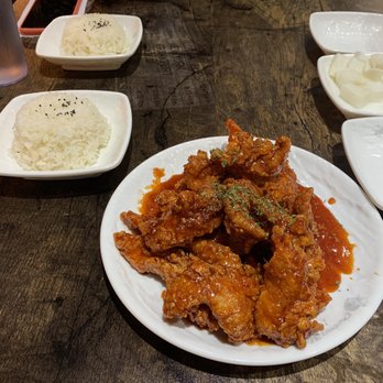 Choong Man Chicken - Garlic Spicy Chicken - Korean Near Me - Duluth, Georgia
