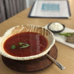 Mirazur - Borsch soup ($15)