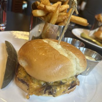 Horn Barbecue - Cheeseburger and fries - Barbeque Near Me - Oakland, California Horn Barbecue - Cheeseburger and fries - Barbeque Near Me - Oakland, California