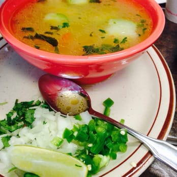 Melys Pupuseria - Sopa de gallina: Grilled half chicken & soup - Salvadoran Near Me - Pasadena, California Melys Pupuseria - Sopa de gallina: Grilled half chicken & soup - Salvadoran Near Me - Pasadena, California