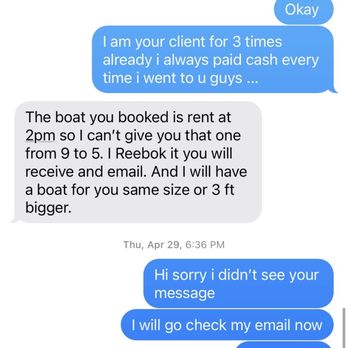 Bruschi Boat Rental - Even told me at the end that if he can't give me that boat he was gonna give me the 21" ANYWAYS - Boat Charters Near Me - Miami, Florida Bruschi Boat Rental - Even told me at the end that if he can't give me that boat he was gonna give me the 21" ANYWAYS - Boat Charters Near Me - Miami, Florida