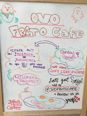 Menu photo 5 Ovo Frito Cafe Evanston, IL Menu photo 5 Ovo Frito Cafe Evanston, IL