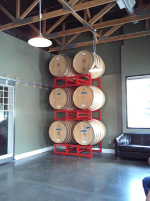 Photo of Sparkman Cellars - Woodinville, WA, US. Barrels