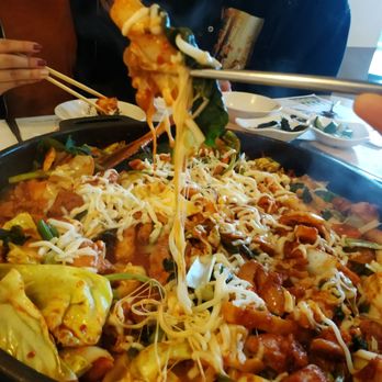 Mapo Chicken - Chicken dakgalbi with cheese - Korean Near Me - Los Angeles, California Mapo Chicken - Chicken dakgalbi with cheese - Korean Near Me - Los Angeles, California