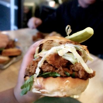 Tara Rose - Southern Fried Chicken Sandwich - Cocktail Bars Near Me - New York, New York
