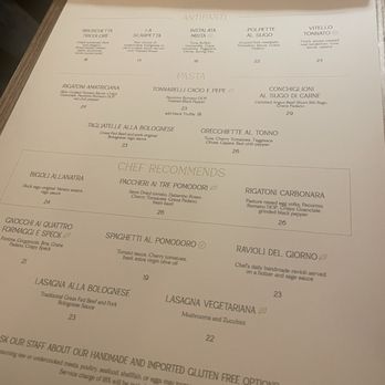 Pasta e Basta - Menu - Italian Near Me - Miami, Florida
