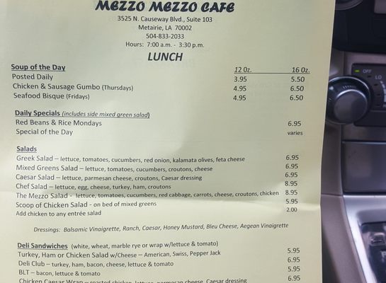 Menu photo 3 Mezzo Mezzo Metairie, LA Menu photo 3 Mezzo Mezzo Metairie, LA