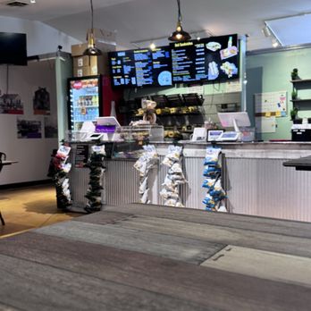 Giovanni's Brooklyn Bagels - Interior with menu display - Bagels Near Me - Swansboro, North Carolina
