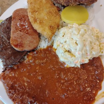 Zippy's Waipio - Zip Pac Deluxe with rice and Mac salad. Only modification was beanless chili. - Diners Near Me - Waipahu, Hawaii Zippy's Waipio - Zip Pac Deluxe with rice and Mac salad. Only modification was beanless chili. - Diners Near Me - Waipahu, Hawaii