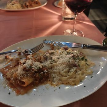 Giardino - When splitting the pasta, they pre split it on each plate. - Italian Near Me - Vancouver, British Columbia