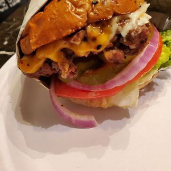Denny's - Build your own burger mushrooms red onions cheese extra pickles.. most delicious - Diners Near Me - Chesapeake, Virginia Denny's - Build your own burger mushrooms red onions cheese extra pickles.. most delicious - Diners Near Me - Chesapeake, Virginia