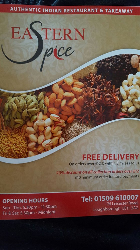 EASTERN SPICE 76 Leicester Road, Loughborough, Leicestershire, United