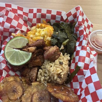 Boricua Soul - Soul bowl with chicken instead of pork - Soul Food Near Me - Durham, North Carolina Boricua Soul - Soul bowl with chicken instead of pork - Soul Food Near Me - Durham, North Carolina
