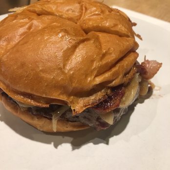 The Cut - Blue cut burger - blue cheese sauce and BBQ steak sauce on the side - Burgers Near Me - Irvine, California The Cut - Blue cut burger - blue cheese sauce and BBQ steak sauce on the side - Burgers Near Me - Irvine, California