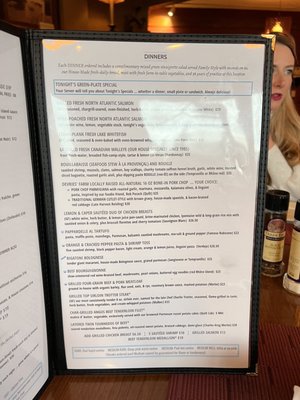 Menu photo 3 Clearbrook Golf Club Saugatuck, MI