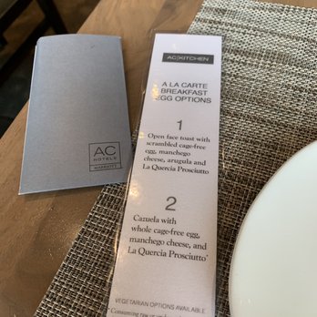 AC Hotel by Marriott Madison Downtown - Eggs option with your breakfast! - Hotels Near Me - Madison, Wisconsin