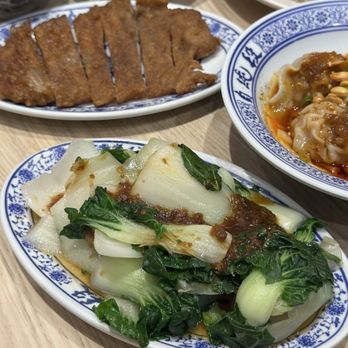 Duan’s Kitchen - A11. Steamed Vegetables, A1. Deep-Fried Pork Chop - Noodles Near Me - Cupertino, California
