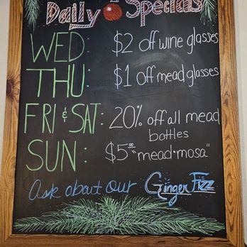 Wandering Sun Meadery - Specials, I will be back for the "meadmosa" - Meaderies Near Me - Winston-Salem, North Carolina Wandering Sun Meadery - Specials, I will be back for the "meadmosa" - Meaderies Near Me - Winston-Salem, North Carolina