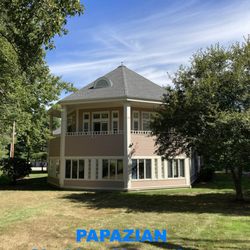 Papazian Tailoring & Alterations - Street view of the building. From Albion Rd, Bedford.