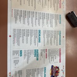 Dos Caminos Mexican Restaurant - Menu