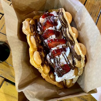 Chaplus - Strawberry nutella waffle - Bubble Tea Near Me - Anaheim, California