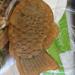Taiyaki fish cone red bean paste inside