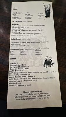 Menu photo 2 Jack's Wood Fired Oven Logan, UT
