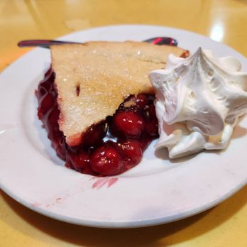 Twede's Cafe - cherry pie with whipped cream - American Near Me - North Bend, Washington Twede's Cafe - cherry pie with whipped cream - American Near Me - North Bend, Washington