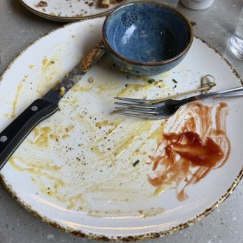Gus's BBQ - The aftermath. If this doesn't sell you on a good meal then what literally what - Barbeque Near Me - Porter Ranch, California