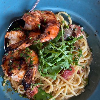 Catch NYC - MUSHROOM SPAGHETTI - BRUNCH with SHRIMP - Asian Fusion Near Me - New York, New York