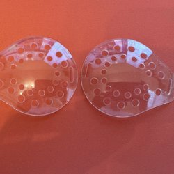 Travers Lasik Vision Care - These are the plastic eye shields they give you (they are taped to your face) immediately after surgery.