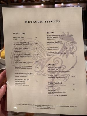 Menu photo 1 Metacom Kitchen Warren, RI