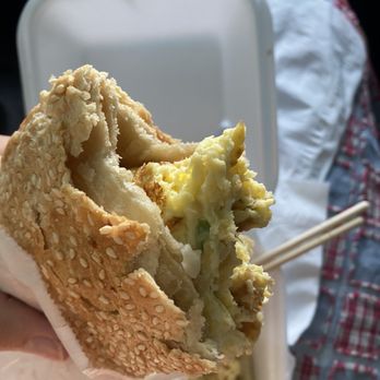 Huge Tree Pastry - Love the sesame bread with egg inside - Taiwanese Near Me - Monterey Park, California Huge Tree Pastry - Love the sesame bread with egg inside - Taiwanese Near Me - Monterey Park, California