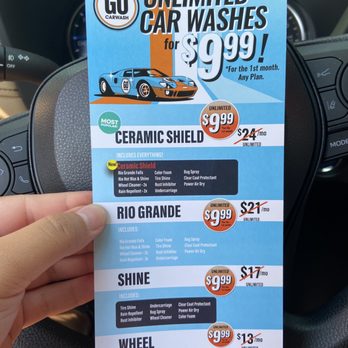 GO Car Wash - Different tiers for the unlimited car wash plans - Car Wash Near Me - Virginia Beach, Virginia