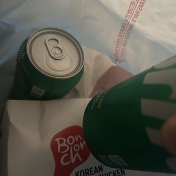 Bonchon Midtown Houston - Can when I ordered Sprite Bottle - Korean Near Me - Houston, Texas Bonchon Midtown Houston - Can when I ordered Sprite Bottle - Korean Near Me - Houston, Texas